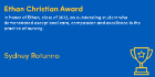 Ethan Christian Award: Sydney Rotunno.