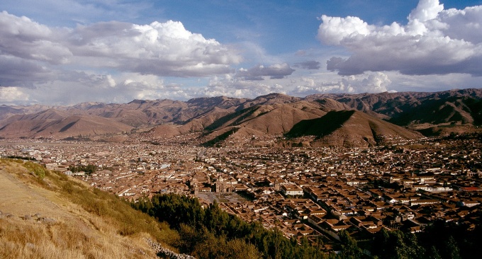 Cusco view from Sacsayhuamán. 