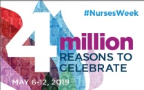 Text overlay that reads 4 Million reasons to celebrate, May 6-12, 2019. 