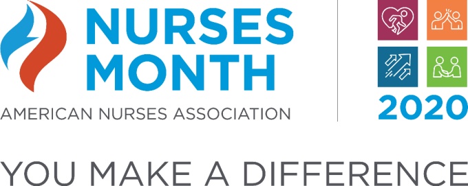 Nurses month logo. 