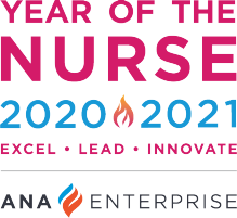 ANA Year of the Nurse 2020-2021 logo. 