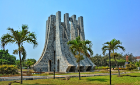 Kwame Nkrumah Memorial Park and Mausoleum. It is dedicated to the first president of Ghana for his outstanding campaign to liberate Ghana from colonial rule. Ghana, Accra - January 11, 2017