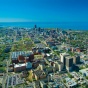 aerial view of Buffalo, New York. 