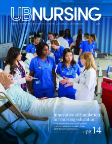 UBNursing Magazine cover page. 